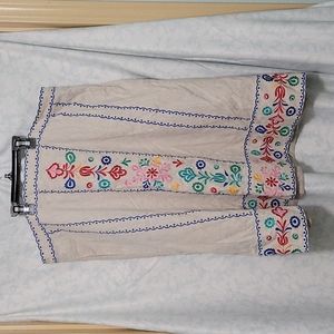 Embroidered Multicolor Skirt